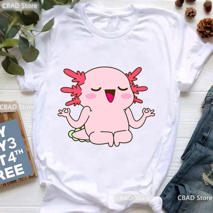 Chubby%20axolotl%20enjoys%20bubble%20tea%20print%20t%20shirt%20Girls%20cute%20koala%20bear/guinea%20pig%20tshirt%20women%20Harajuku%20kawaii%20clothes%20T-shirt%20-%20Image%204