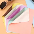 1/5/10Pcs High-quality Microfiber Two-color Double-sided Soft Glasses Cleaning Cloth Lens Suede Glasses Cleaner Cleaning Wipes. 