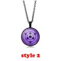 Anime Naruto necklace Akatsuki Sharingan Itachi Kakashi glass pendant necklaces jewelry Halloween cosplay accessories gifts. 