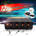 Generic 12V 4-Gang Rocker Switch Box Emergency Strobe Light Bar Toggle Controller Panel. 