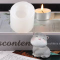 Crafts Epoxy Resin For DIY Liquid Mould Home Decor Handmade Clay Supplies Silicone Mold Cat 3D Shape Cute. 