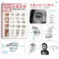 Copy Portrait Five Officials Gome Character Book Tutorial Real Person Album Painting Head Portrait Zero Infrastructure Sketch. 