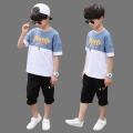 New Summer Boys Clothing Sets Children T-shirt Short Sleeve +Pants Set Two Pieces Set Kids Baby Boys Clothes 6 8 10 11 12 Years. 