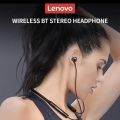 Lenovo HE05X Top Quality Bass Magnetic Neckband - Wireless Earphones with IPX5 Waterproof Rating and Bluetooth 5.0 for Superior Audio Experience PRM. 