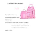 Children School bag set with Wheels Students Backpack School Trolley Bag School Rolling Wheeled Backpack For Girls. 