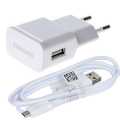 Phone Charger With Micro USB Cable - Charge Power Adapter Charging Dock For Mobile Phone. 