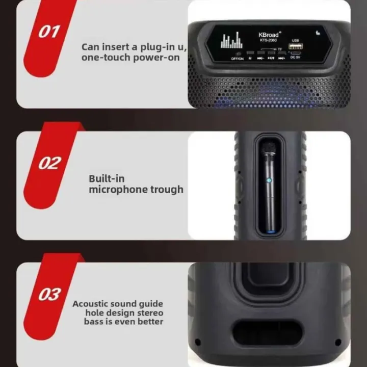 KTS%202060%20Portable%20Bluetooth%20Karaoke%20Speaker%20Dual%206.5%20Inch%20Wireless%20Speaker%20with%20Microphone%20JBL%20Party%20Box%20Type%20USB%20TF%20Card%20AUX%20FM%20RGB%20Lights%20Rechargeable%20Party%20Speaker%20JBL%20Style%20Bluetooth%20Speaker%20Party%20Box%20-%20Image%205