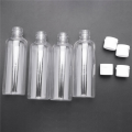 12 x 100Ml Plastic Clear Flip Bottles Travel Shampoo Lotion Cosmetic Container. 