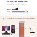 150Mbps WiFi USB Adapter, Wireless LAN WiFi Dongle Stick Network Adapter IEEE 802.11b/g/n for Windows 2000/XP/Vista/WIN7/8/Linux/Mac OS X, Compatible for Raspberry Pi Laptop/Desktop/PC. 