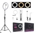 HIGH QUALITY Ring Light LED Soft Ring Fill Light 3 Colours 7 Feet Height With Tripod + Phone Holder For Tiktok Videos/ Live Streaming. 