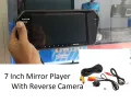 Auto World MP5 Player 7 Inch TFT LCD Colorful Mirror Monitor With Car Rear View Camera Parking Backup Reverse. 