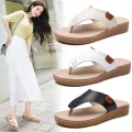 2024 New Flip-Flops Cow Split Leather Fashion Summer Outdoor Sandals Slippers. 