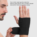 Sports Wristband, Sports Wrist Guard Bending Design Black Right Hand OK Cloth PU Steel for Training. 