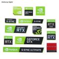 5pcs/set NVIDIA GTX GEFORCE Laptop Desktop Label Decorative Sticker. 