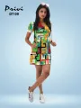 Privi Fashion Knit Printed Dress for Women. 