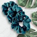 Scrunchie 01pc Green Color In High Quality Valantina Fabric For Girls |Elastic Hair Ponytail Scrunchy | Hair Tie | Hair Band | Wool Band | Hair Scrunchies | Girls Hair Ties | Ponytail Holder | Hand Band For Women. 