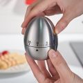 Cooking Tools Kitchen Timer Stainless Steel Egg 60 Minutes Mechanical Alarm Time Clock Counting cute kitchen egg timer. 