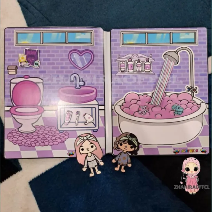 K14Toca%20LIFE%20WORLD%20QUIET%20BOOK/TOCA%20BOCA/TOKA%20BOKA%20PURPEL%20HOUSE%20Children's%20Educational%20Toys%20PAPER%20BOOK%20PAPER%20Dolls%20Disassembly%20Ages%203-9%20Years%20-%20Image%205