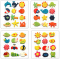 12Pcs Set Baby Kids Wooden Cartoon Animal Cute Fridge Magnet Eco Child Educational Toys Refrigerator Magnets Gift Ideas. 
