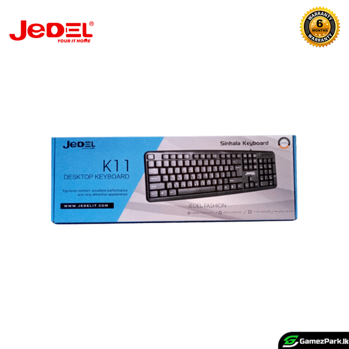 JEDEL%20K11%20USB%20Wired%20English%20%E0%B7%83%E0%B7%92%E0%B6%82%E0%B7%84%E0%B6%BD%20%E0%AE%A4%E0%AE%AE%E0%AE%BF%E0%AE%B4%E0%AF%8D%20Three%20language%20Basic%20Keyboard%20For%20Desktop%20and%20Laptop%206%20Months%20Warranty%20%5BAuthorized%20Dealer%5D%20-%20Image%202