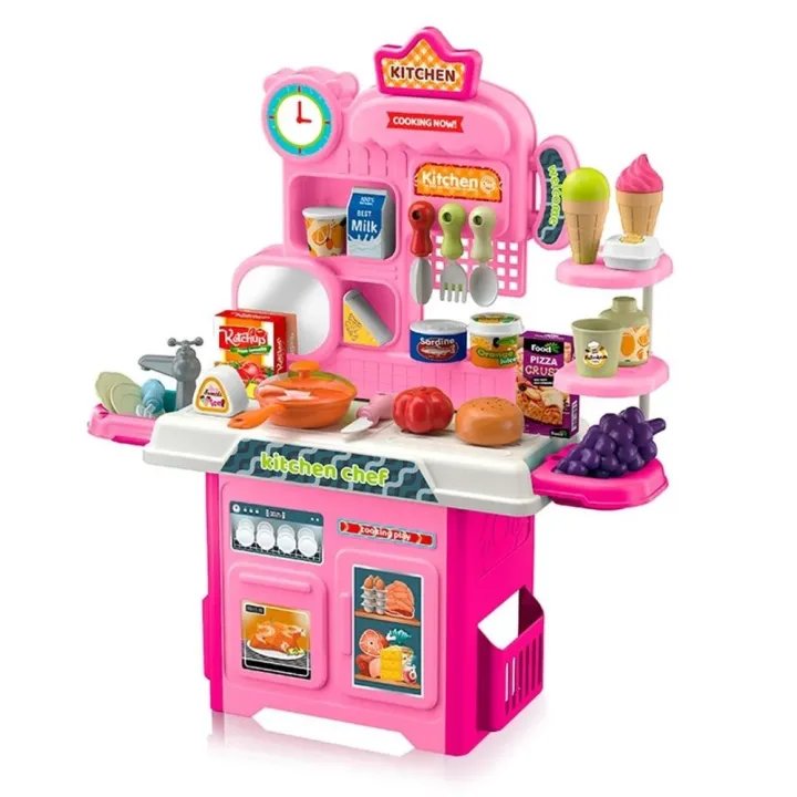 Interactive Kitchen Chef Playset for Kids Realistic Cooking Toy with ...