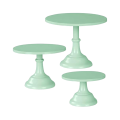 3Pcs Cake Stand, Cake Stand , Tall Cake Stands for Dessert Table, Perfect Display for Wedding Graduation Party,Green Easy to Use. 