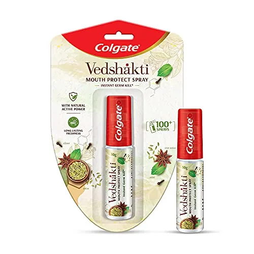 Colgate Vedshakti Mouth Protect Spray - 10gm,Pack of 1 FROM INDIA(SAM)