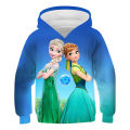 Frozen Hoodies Boys Kids Girls Sweaters Cartoon 3D Print Elsa Anna Hoodie Cool Baby Costume Long Sleeve Sweatshirt. 