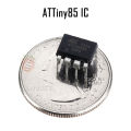 ATTiny85 Programmer AVR 8-Bit Microcontroller DIP IC ATTiny 85 20PU 8KB Flash Memory Integrated Circuit. 