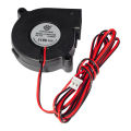 5015 Brushless Cooling Blower Fan DC 12V 0.19A Turbo Small Fan Ultra-Quiet Oil Bearing 6500RPM Size 50 * 50 * 15mm for DIY 3D Printer. 