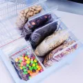 100pcs/pack- Resealable Zip Lock Bags -Self Seal Clear Plastic Poly Bag- Food Storage Package -Reclosable Vacuum Fresh Bag. 