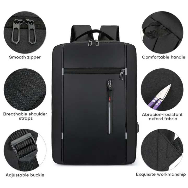 USB%20Waterproof%20Unisex%20School%20Laptop%20Bag%20Shoulder%20Bag%20Backpack%20-%20Image%203