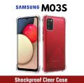 Shockproof Clear Case For Samsung Galaxy M03s Back Cover Transparent Silicone Case Soft Airbag Bumper Lens Protection Cute Design For Girls Boys New. 