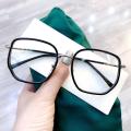 transparent blue blocking glasses blue light-blocking girls plain ultralight eyeglasses women optical retro frame eyewear for fashionable protective stylish trendy comfortable modern functional. 