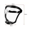 Protective glasses, face splash and oil proof masks, full face cover, transparent safety eyes, anti-fog head cover, work. 
