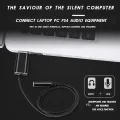 USB to 3.5mm Headphone and Microphone Jack Audio Adapter with 3.5mm Combo Aux Stereo Converter for Headset Mac PS4 PC. 