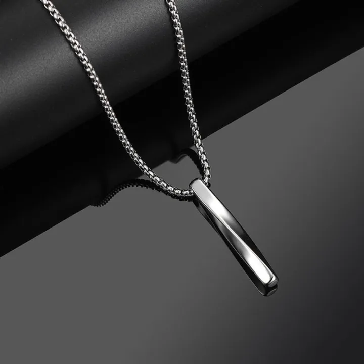 Personality%20Men%20Spiral%20Rectangle%20Necklace%20Minimalist%20Simple%20Ins%20Men's%20Pendant%20Jewelry%20-%20Image%202