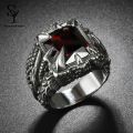 Sunny Men Vintage Dragon Claw Shape Cubic Zirconia Inlaid Ring Party Prop Jewelry. 