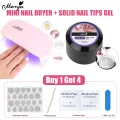 Monja Nail Dryer+Nail Gel Box Provides Women With Removable Water and Accessories To Help You Install Durable Nails [Color Nails and Plaster Nails] Nail Polish Gel. 