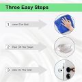 2 Pcs Door Stoppers Wall Protector Clear Round Silicone Wall Shield Cushion Self Adhesive Door Handle Bumper Silencer for Walls. 