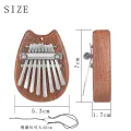 8 Keys Mini Owl Kalimba Thumb Piano Easy-To-Learn Musical Mbira Instrument Beginner. 