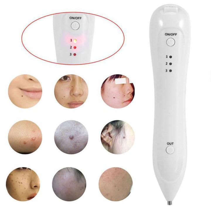 Electric%20Laser%20Age%20Spot%20Pen%20Mole%20Warts%20Freckle%20Tattoo%20Scars%20Removal%20Machine%20White%20-%20Image%202