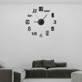 DIY Wall Clock New Modern Design Silent Acrylic English Numbers Wall Clocks for Home Living Room Wall Watch Stickers Decoration. 