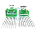 16 Pin Green Auto Wiring Terminal Male Plug Female Socket AC Assembly Car Wire Connector 7283-6453-60 7282-6453-60. 