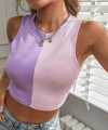 Cuelo Ribbed Tank Crop Top Two Colour. 
