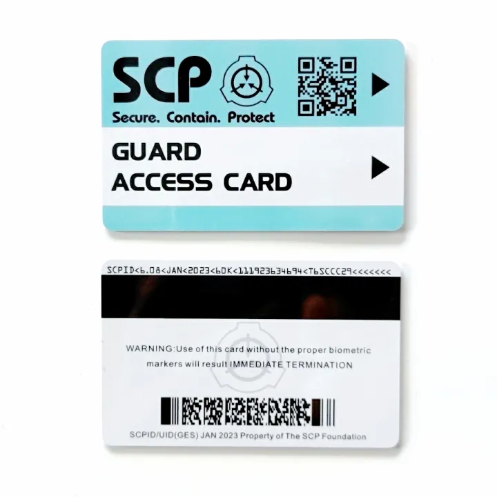 SCP%20ID%20keycard%20,scp%20secret%20foundation%20cards,Special%20Logo%20Cosplay%20Access%20Grade%20Card%20GU-2552%20-%20Image%203