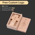 New specials Cross USB Flash Drive Free Custom Logo Pen Drive Crucifix Memory Stick Wooden Box Transparent Lid Pendrive 128GB 64GB 32GB 16GB. 