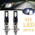 2X H1 6000K Super Bright White 6000LM DRL LED Headlight Kit High-Beam. 