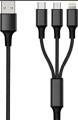 3 in 1 Retractable USB Cable For iPhone  Fast Charging Charger Micro USB Type C Cable For Samsung Huawei Xiaomi oppo vivo. 