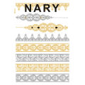 Waterproof Bracelet Pattern Golden Metallic Transfer Tattoo Sticker for Body Art. 